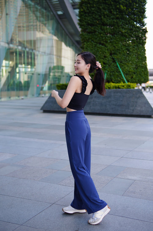 ISLABP002 High waisted banding pant (Deep grey)