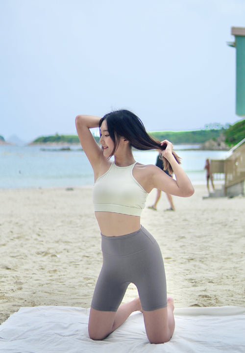 ISLASP005 high elasticity Freesize 4 parts pant (Black)