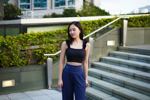 ISLABP002 High waisted banding pant (Deep grey)