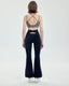 ISLAB032 Cross back hook bra top (4色）（固定胸墊）