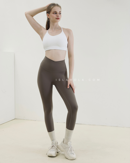 ISLAL002 High elasticity cross v comfy leggings (5 colours)