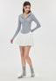 ISLAOUT072 Airy Hood Button Long Sleeve Outer