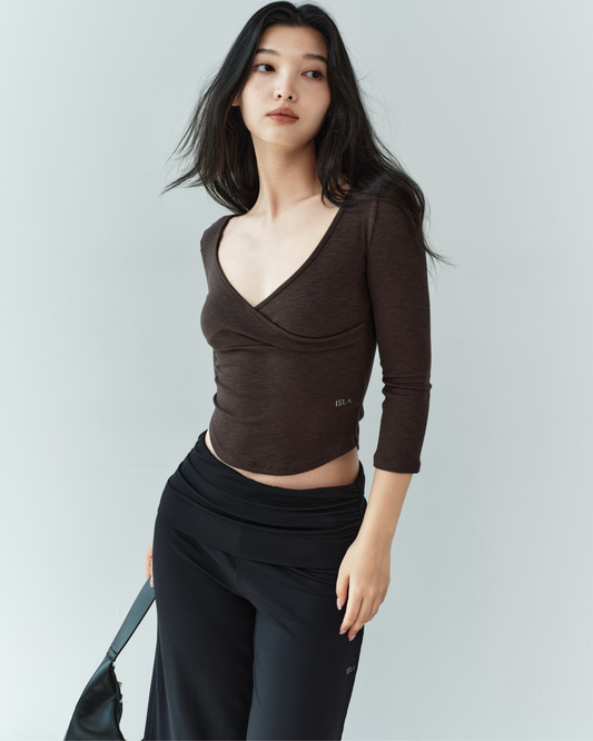 ISLAOUT080 Soft Arc Ribbed Top (ISLAHOLA Exclusive)