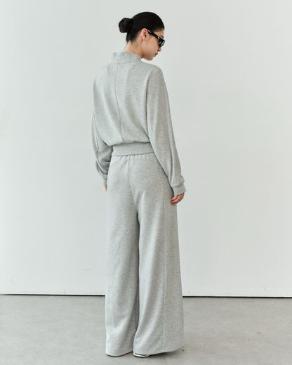 ISLABP019 Airy Fleece Drawstring Wide Leg Pants (ISLAHOLA Exclusive)