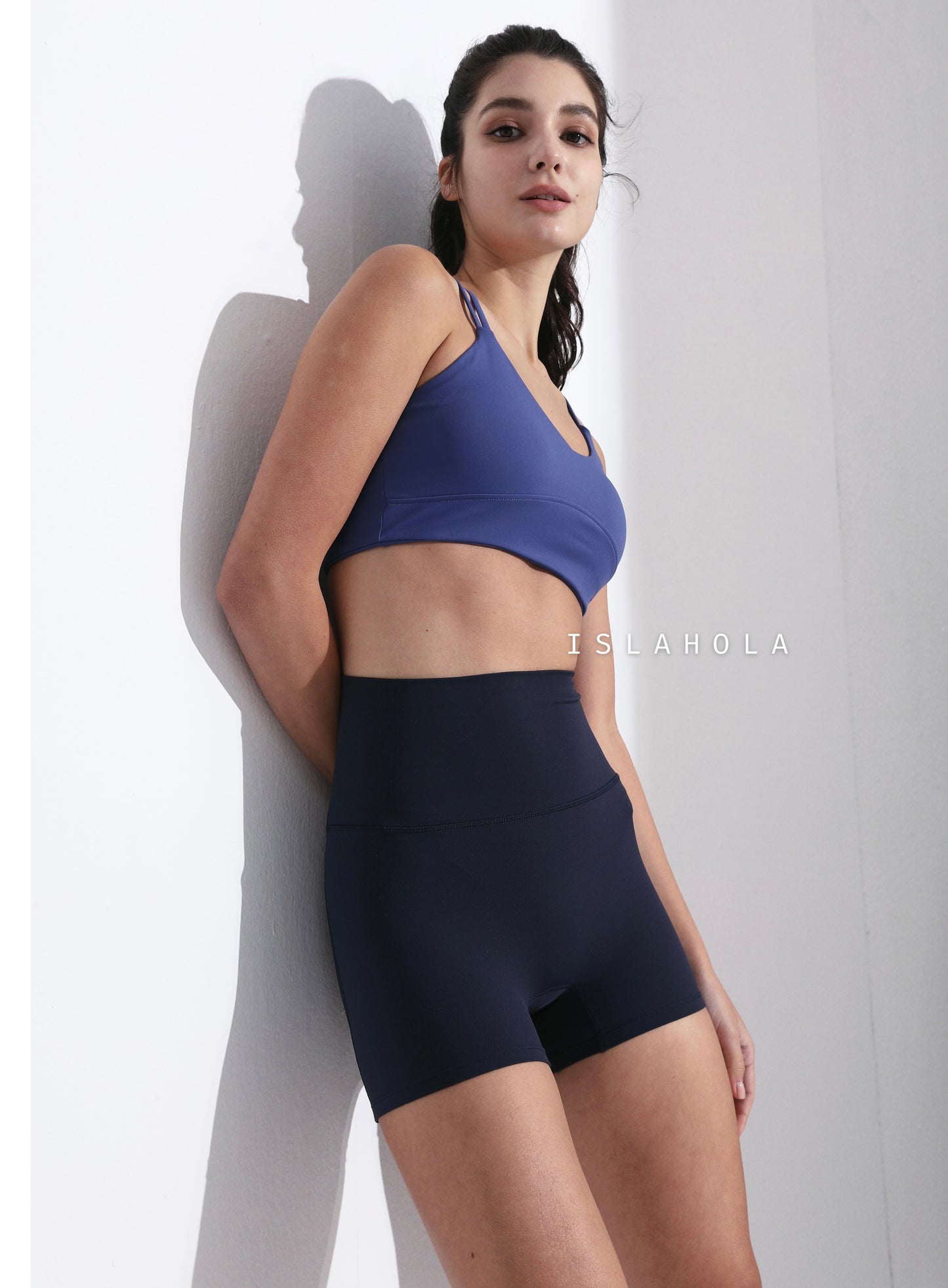 ISLASP009 High waisted ultra soft back pocket 3 parts pant