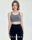 ISLAB032 Cross back hook bra top (4色）（固定胸墊）