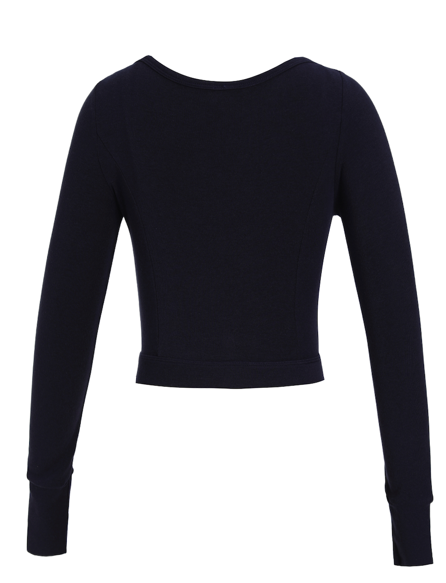 ISLAOUT074 Button Scoop Neck Long Sleeve Outer (ISLAHOLA Exclusive)