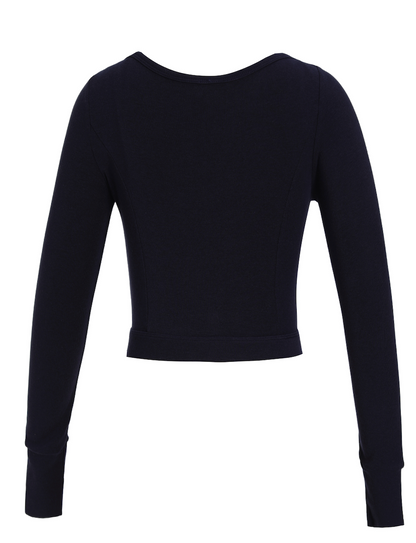 ISLAOUT074 Button Scoop Neck Cropped Cardigan (ISLAHOLA Exclusive)