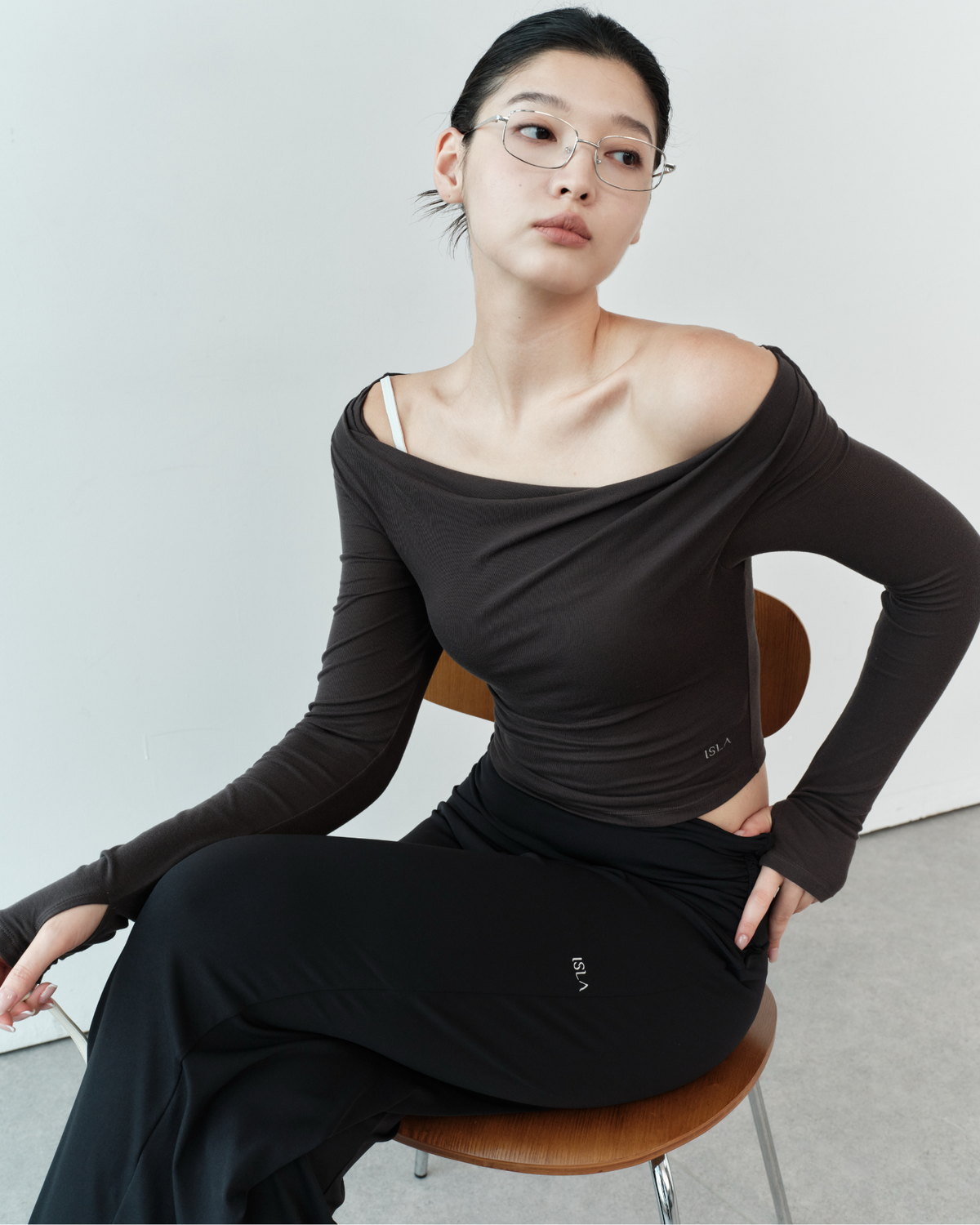 ISLAB083 SHIFT Muse Long Sleeve Bra Top (ISLAHOLA Exclusive)