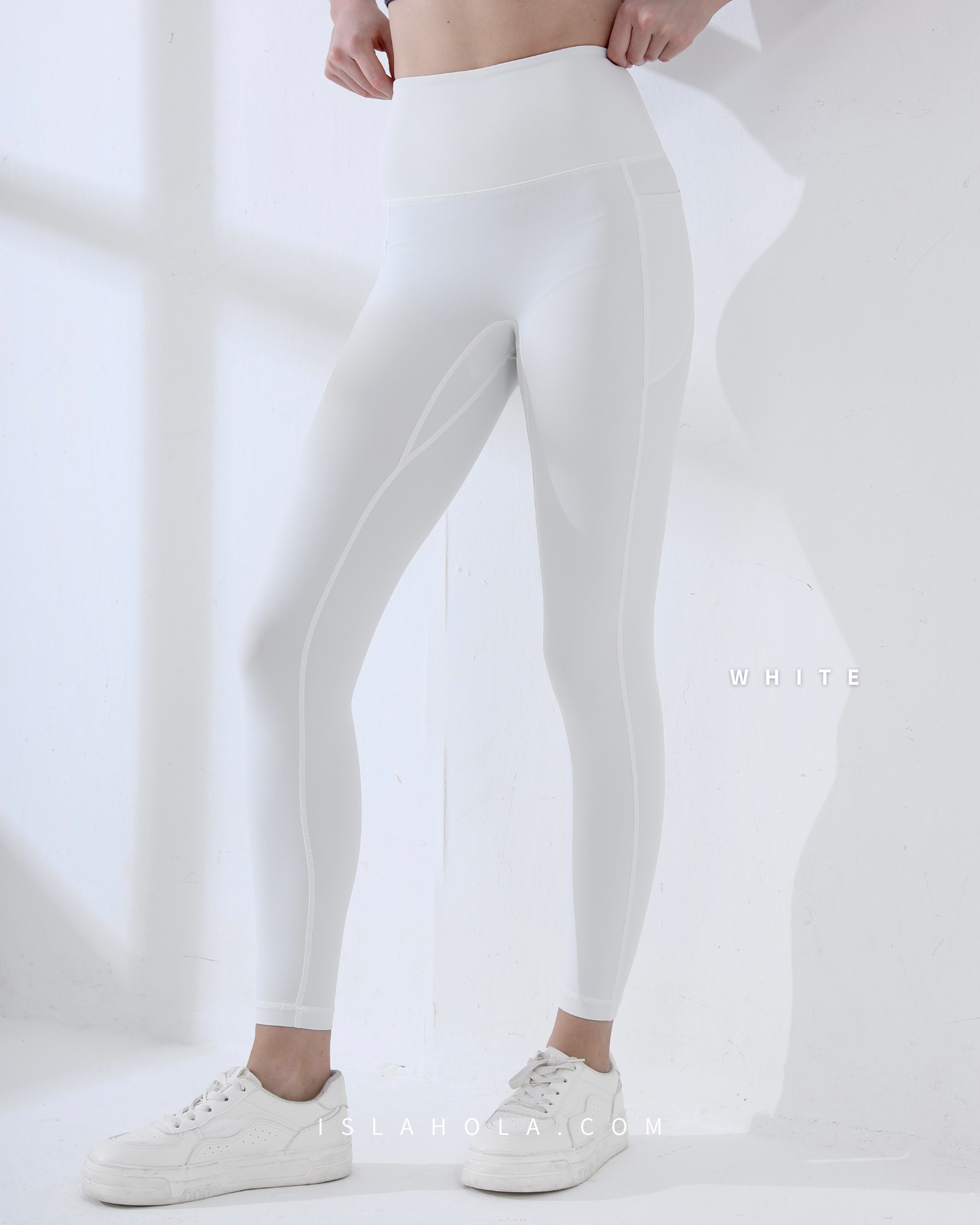 ISLAL015 High waisted side pocket leggings