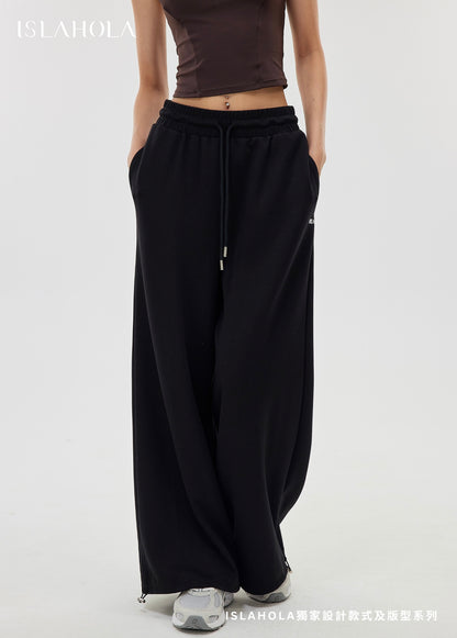 ISLABP019 Airy Fleece Drawstring Wide Leg Pants (ISLAHOLA Exclusive)