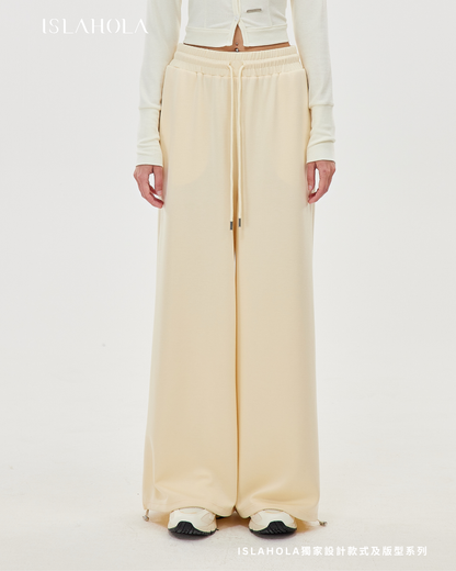 ISLABP019 Airy Fleece Drawstring Wide Leg Pants (ISLAHOLA Exclusive)