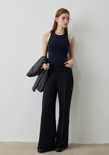 ISLABP021 Fluid Ruched Foldover Pants (ISLAHOLA EXCLUSIVE)