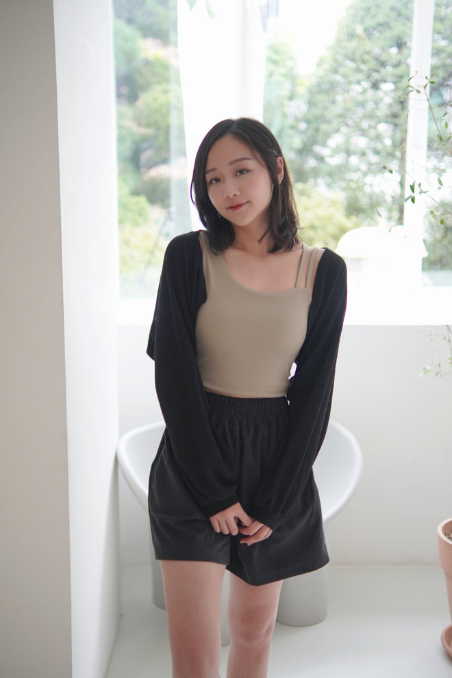 KRSP001韓國直送-氣質直紋短褲（3色）
