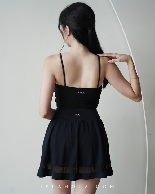 ISLAB043 Sheer thin strap bra top （固定胸墊）