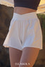 ISLASP012 High waisted cross v ultra light short pants