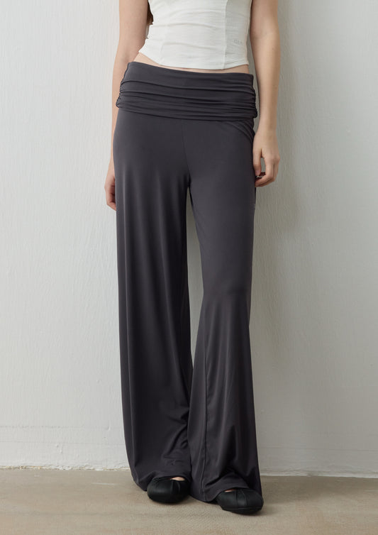 ISLABP021 Fluid Ruched Foldover Pants (ISLAHOLA EXCLUSIVE)