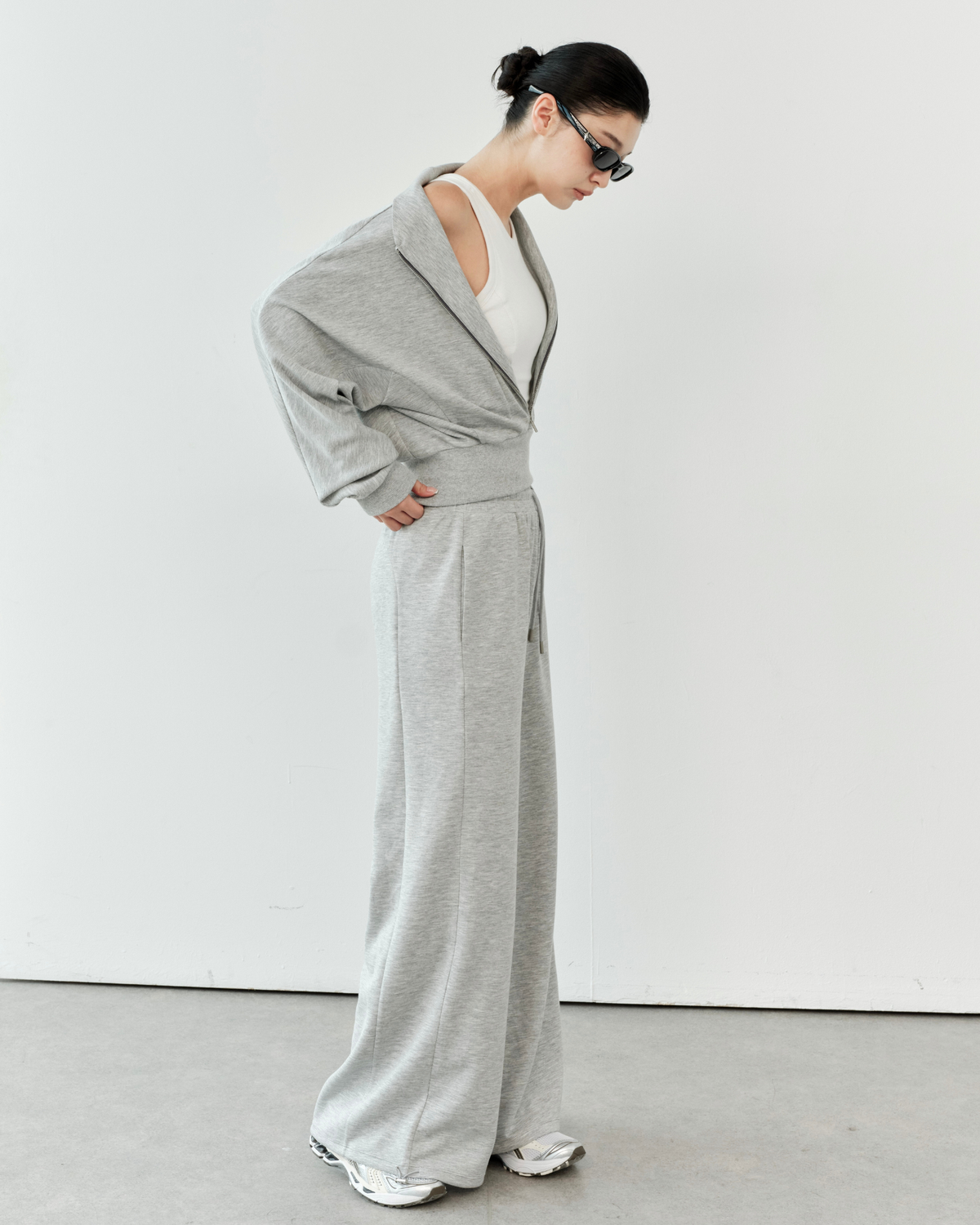 ISLABP019 Airy Fleece Drawstring Wide Leg Pants (ISLAHOLA Exclusive)