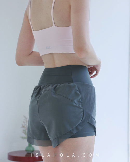 ISLASP004 High waisted sport short pant (5 colors)