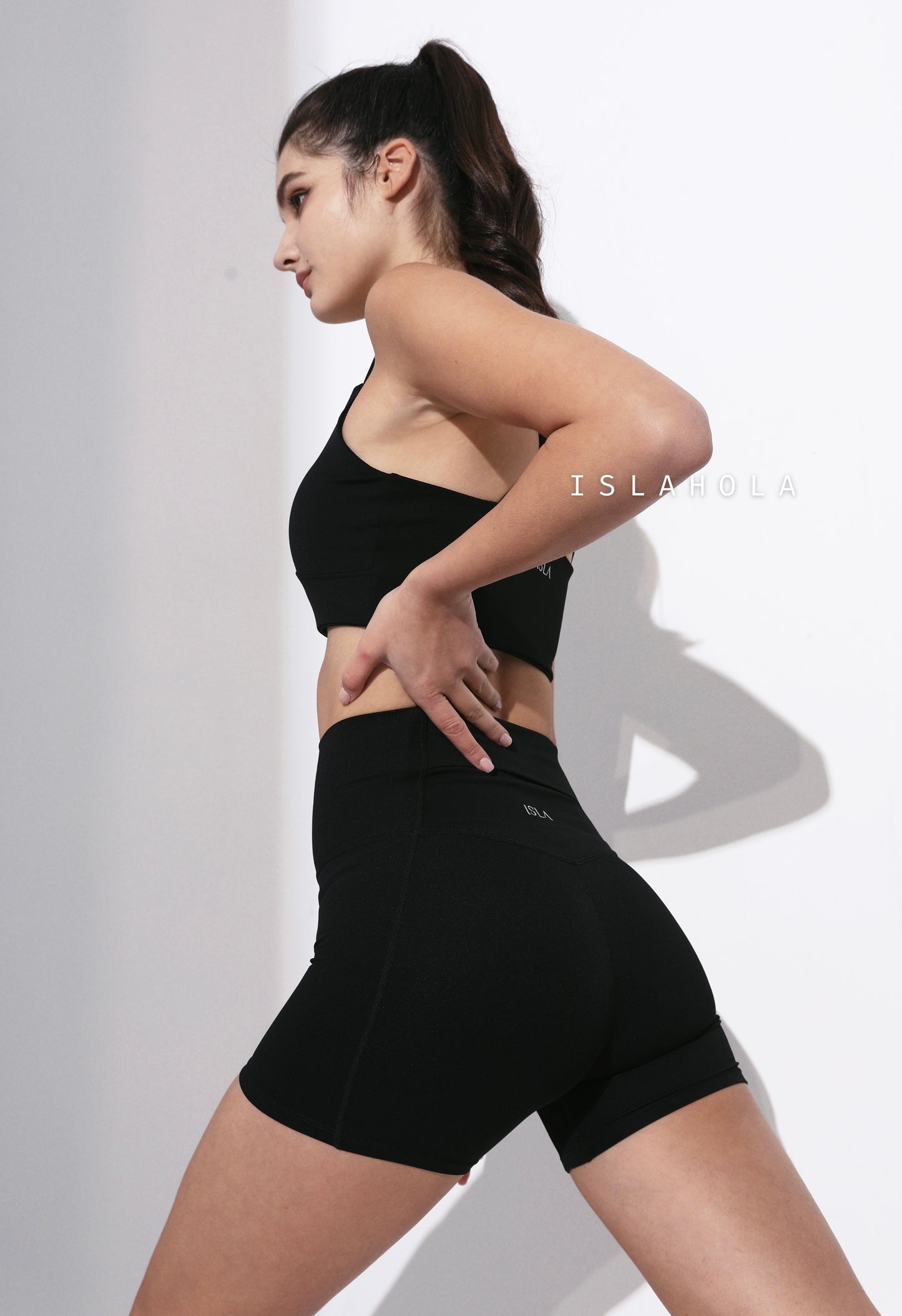 ISLASP009 High waisted ultra soft back pocket 3 parts pant