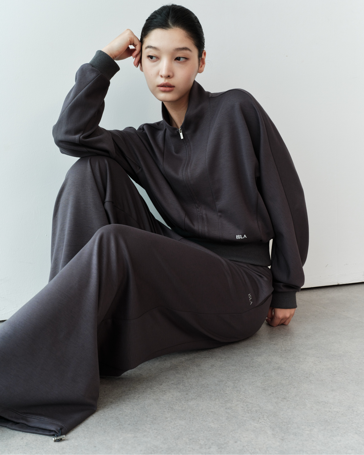 ISLABP019 Airy Fleece Drawstring Wide Leg Pants (ISLAHOLA Exclusive)