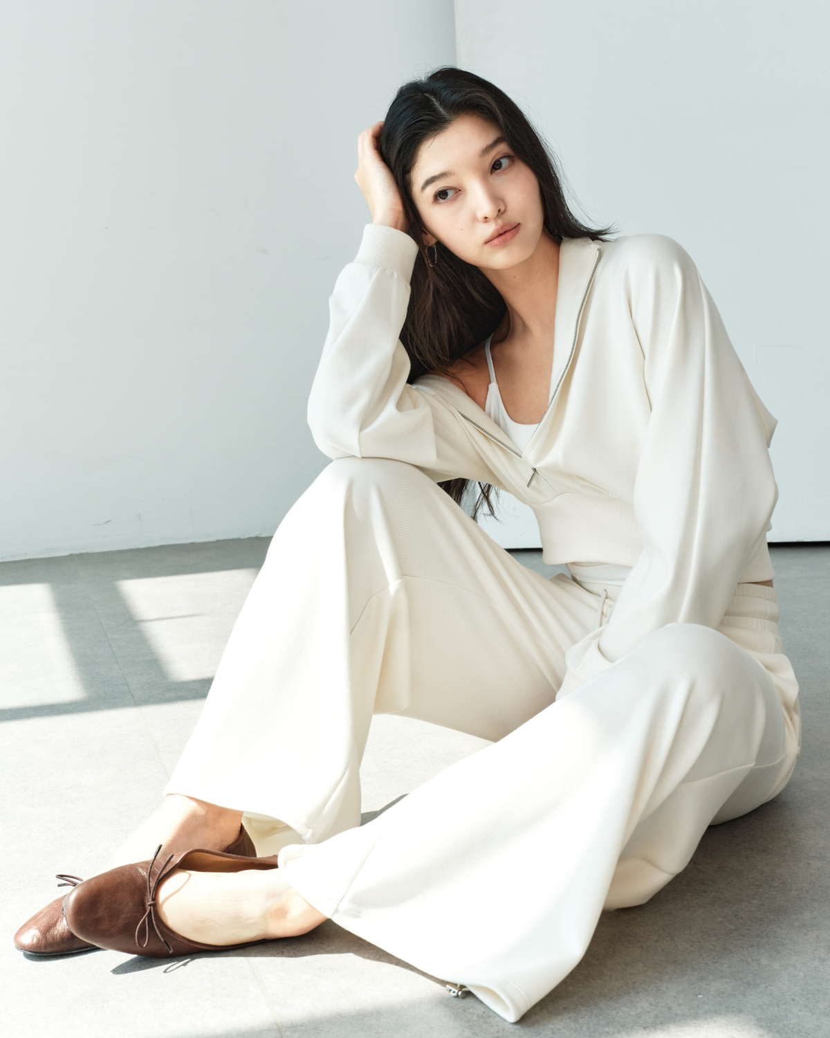 ISLABP019 Airy Fleece Drawstring Wide Leg Pants (ISLAHOLA Exclusive)