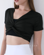 ISLAOUT051 twist crop short sleeve outer (3 colours)