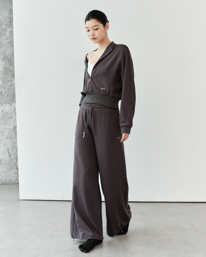 ISLABP019 Airy Fleece Drawstring Wide Leg Pants (ISLAHOLA Exclusive)