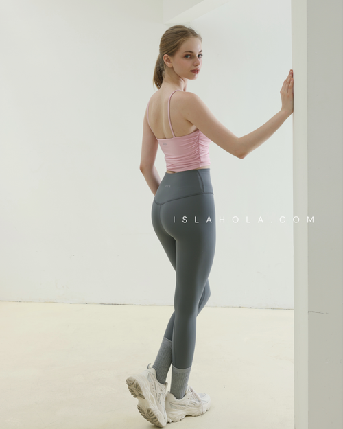 ISLAL001 High elasticity back pocket leggings (6色）