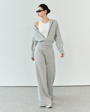 ISLABP019 Airy Fleece Drawstring Wide Leg Pants (ISLAHOLA Exclusive)
