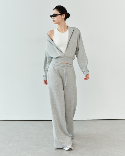 ISLABP019 Airy Fleece Drawstring Wide Leg Pants (ISLAHOLA Exclusive)