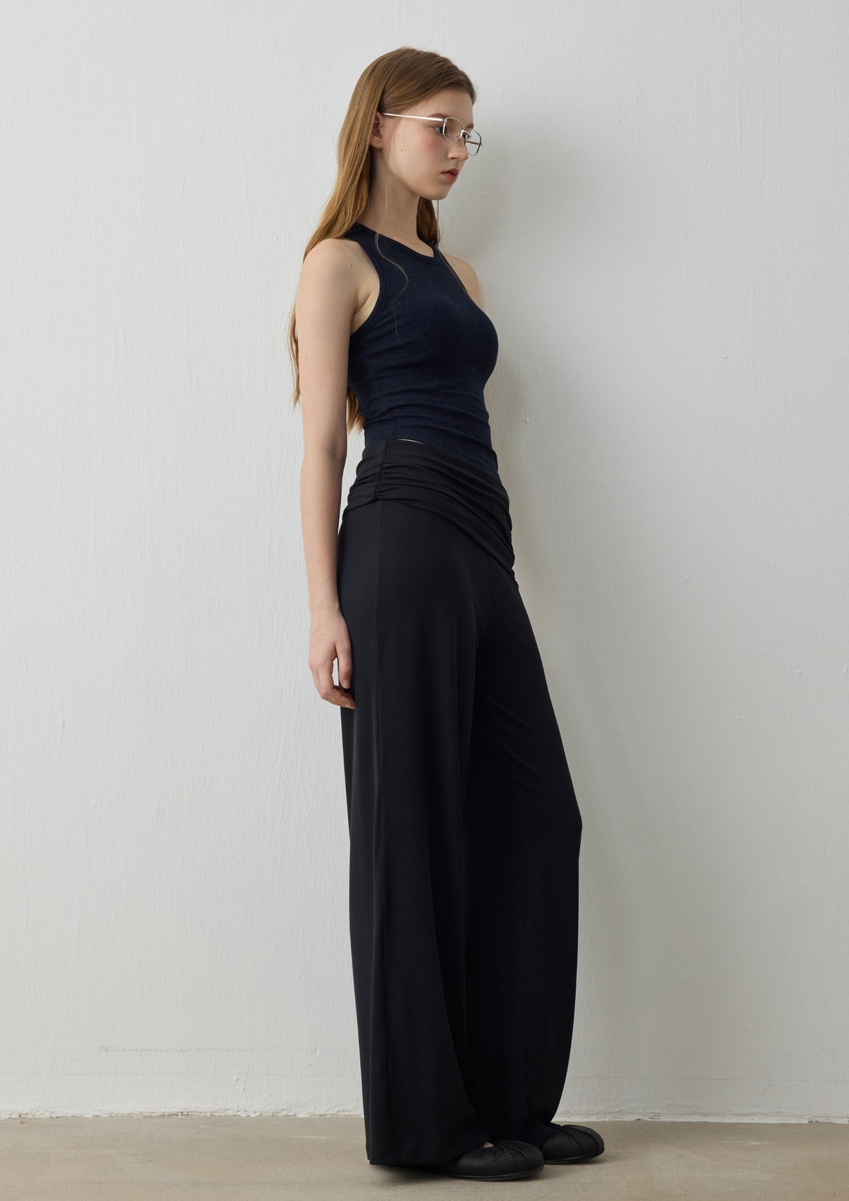ISLABP021 Fluid Ruched Foldover Pants (ISLAHOLA EXCLUSIVE)