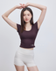 ISLACB041 Ultra soft cotton short sleeve crop top