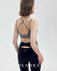 ISLAB032 Cross back hook bra top (4色）（固定胸墊）