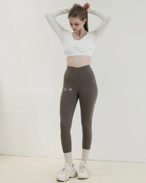 ISLAL002 High elasticity cross v comfy leggings (5 colours)