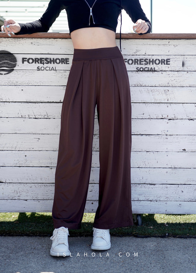 ISLABP015 Highly elastic wide leg pants (3 colours）