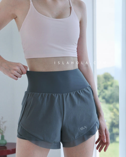 ISLASP004 High waisted sport short pant (5 colors)