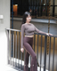 ISLACB031 Sheer long sleeve crop top