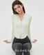 ISLAOUT072 Airy Hood Button Long Sleeve Outer