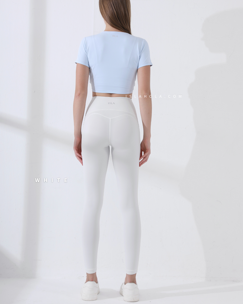 Islal015 High waisted side pocket leggings (修身版型)