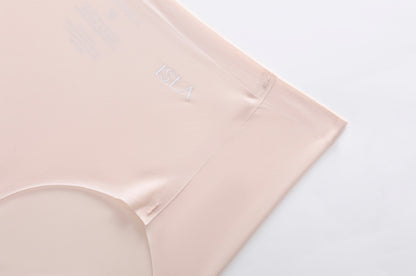 Close-up of the ISLAHOLA AirFit Seamless Brief showcasing the seamless waistband and embossed ISLA logo.