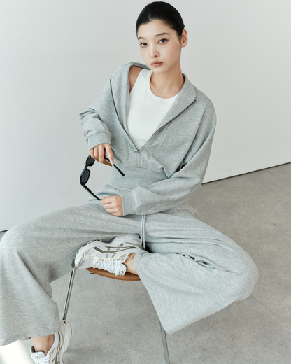 ISLABP019 Airy Fleece Drawstring Wide Leg Pants (ISLAHOLA Exclusive)