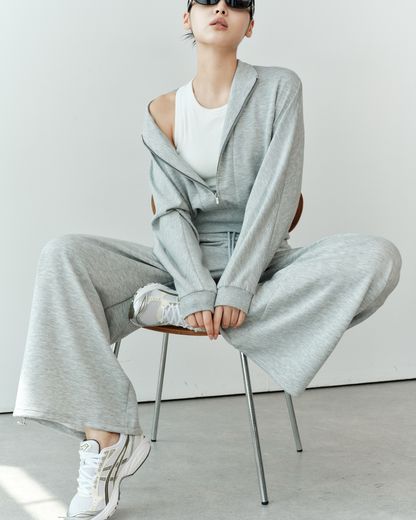 ISLABP019 Airy Fleece Drawstring Wide Leg Pants (ISLAHOLA Exclusive)