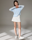 ISLAB072 Knit Layered Bra Top Set (Outer + Bra Tank)