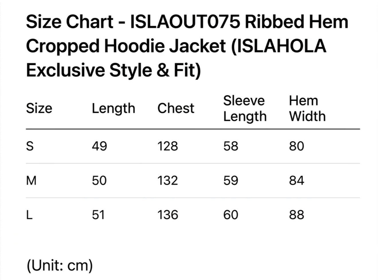 ISLAOUT075 羅紋下擺短版連帽夾克外套 (ISLAHOLA 獨家)