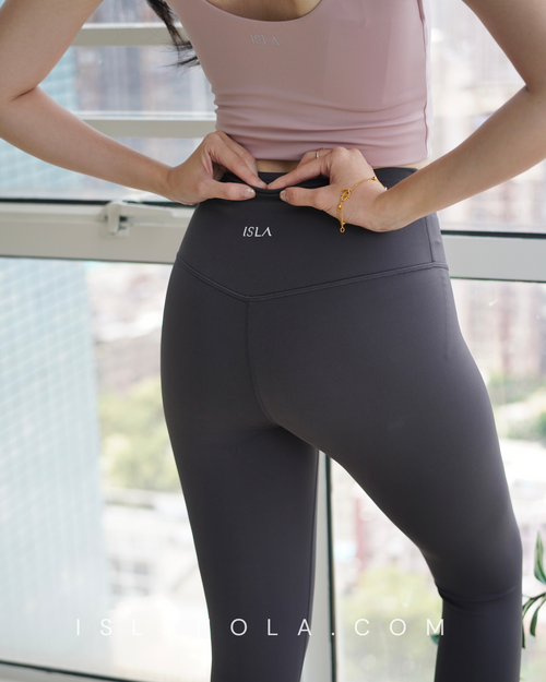 ISLAL001 High elasticity back pocket leggings (6色）