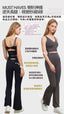 ISLABC008 High waisted cross back slit bootcut pants (Islahola 獨家面料及版型)