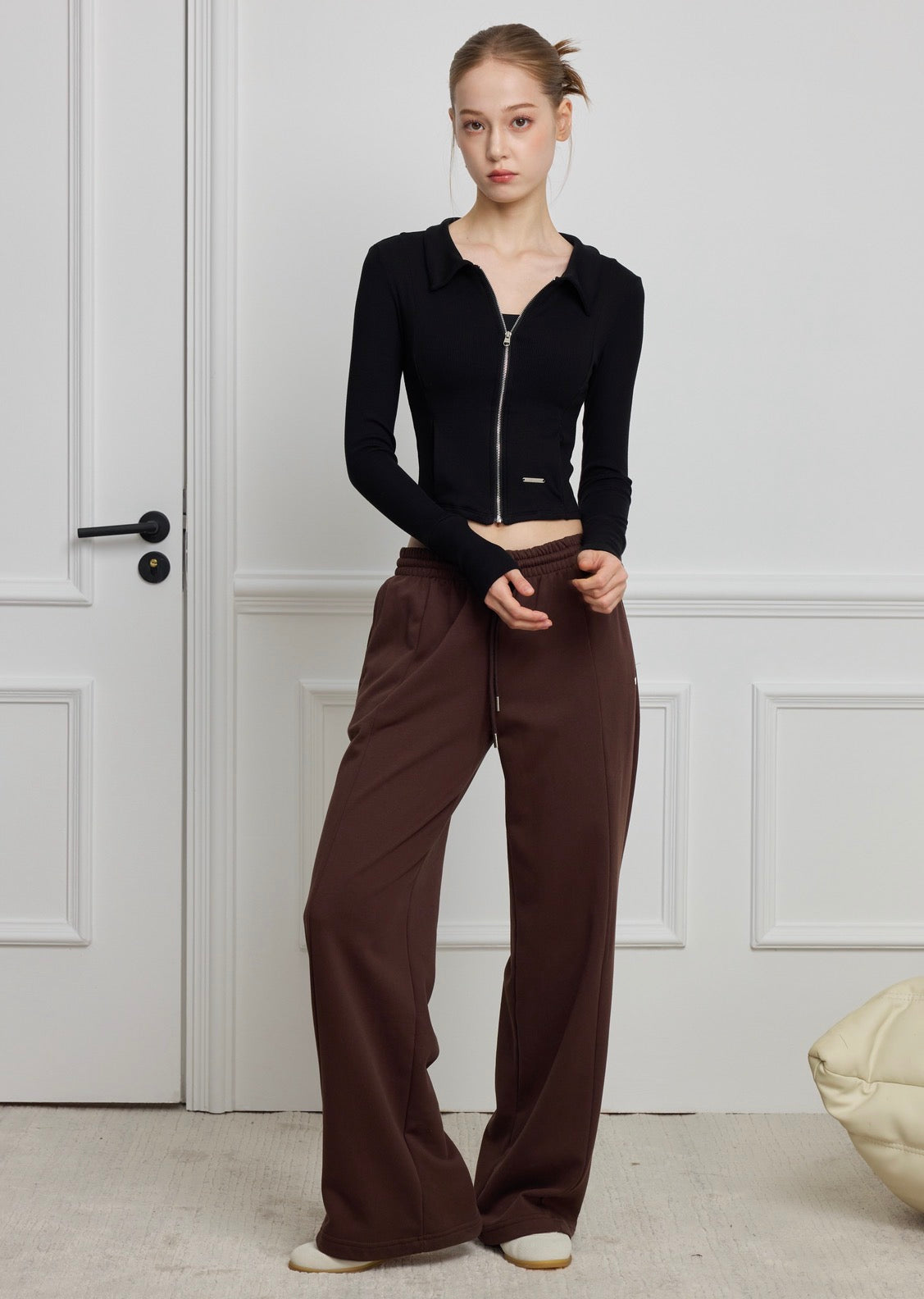 ISLAOUT073 Slim Fit Cotton Zip-Up Outer (ISLAHOLA Exclusive)