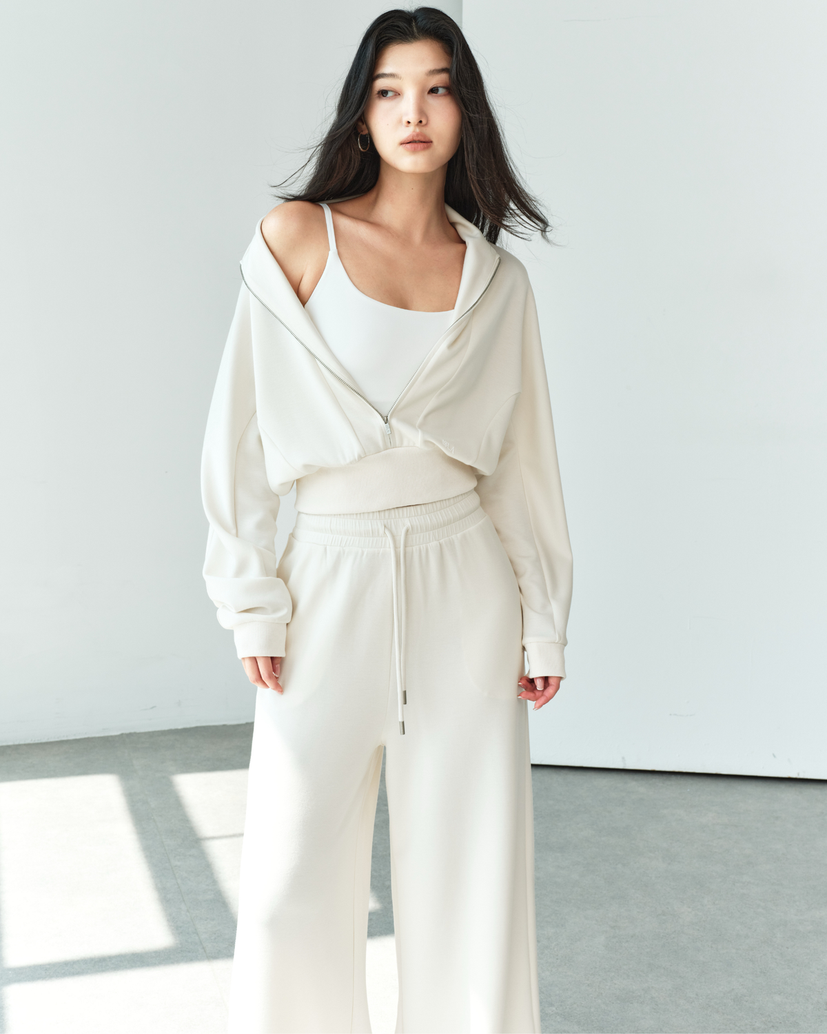 ISLABP019 Airy Fleece Drawstring Wide Leg Pants (ISLAHOLA Exclusive)