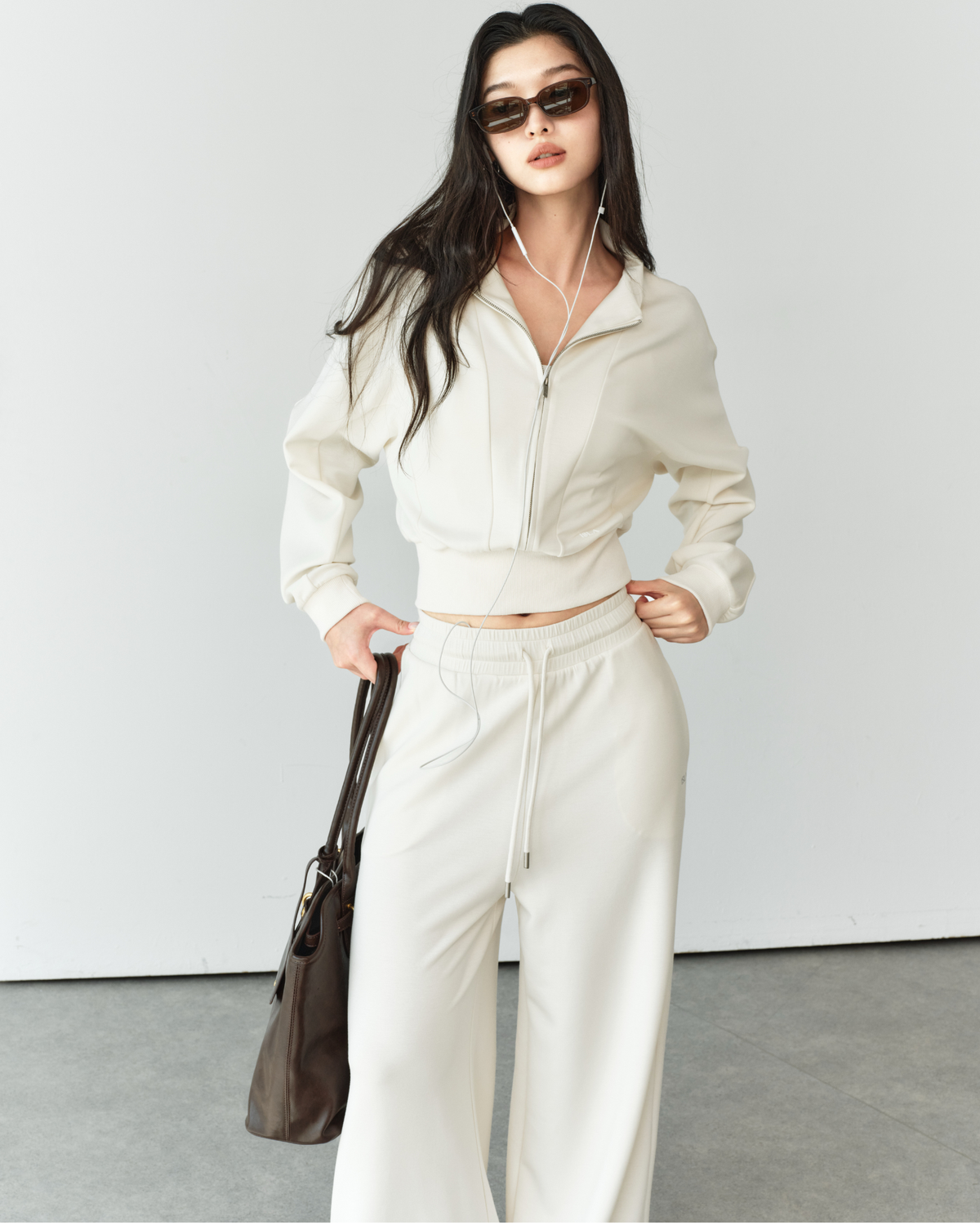 ISLABP019 Airy Fleece Drawstring Wide Leg Pants (ISLAHOLA Exclusive)